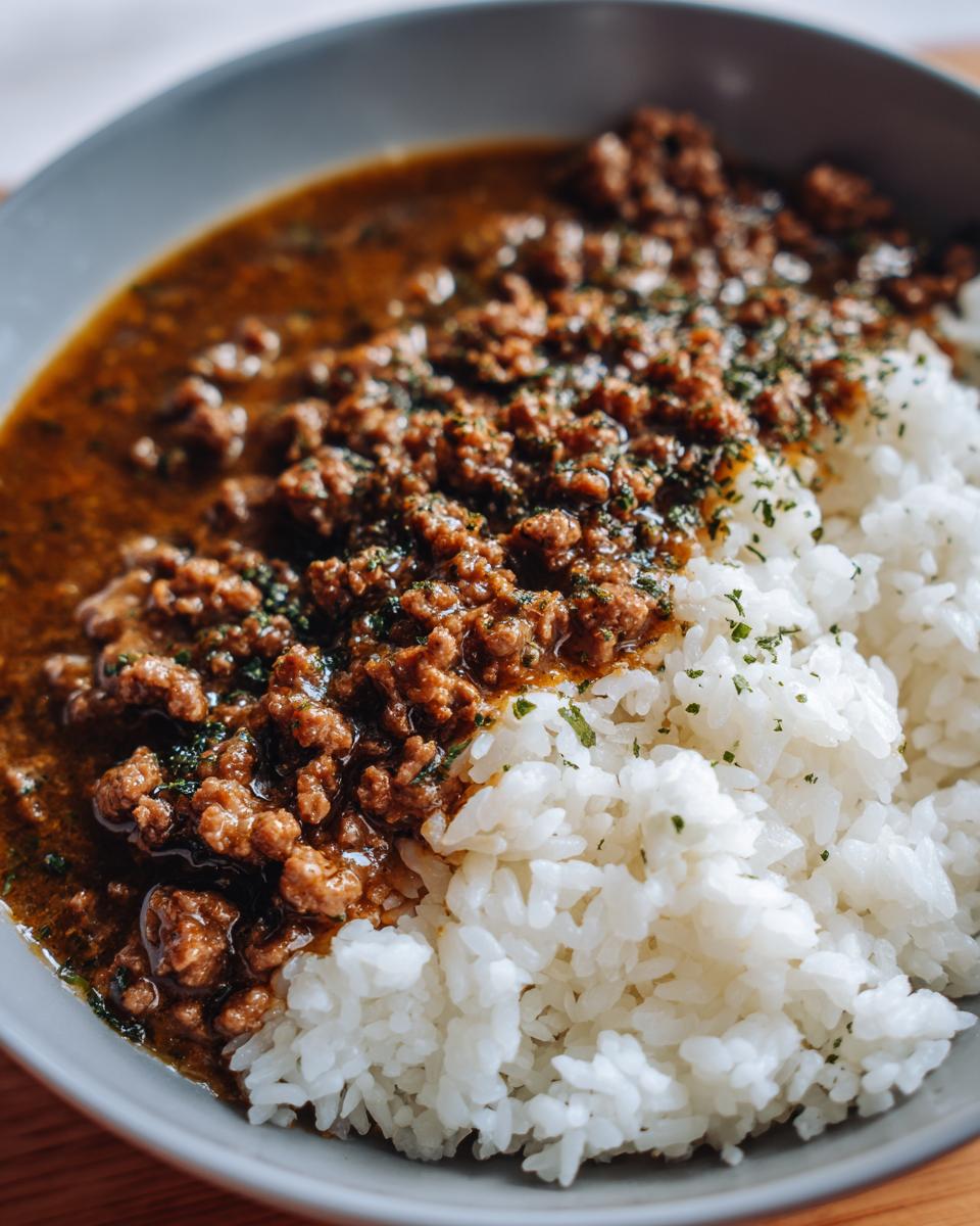 Savor the 1-Bowl Delight: Ground Beef & Brown Gravy 5 Ground Beef & Brown Gravy Rice Bowl - detail 2