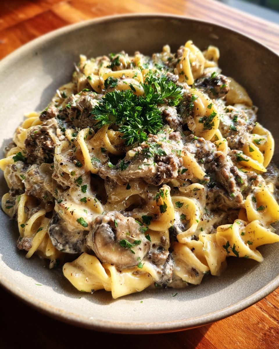 Ground Beef Stroganoff Pasta (Quick Version) - detail 2