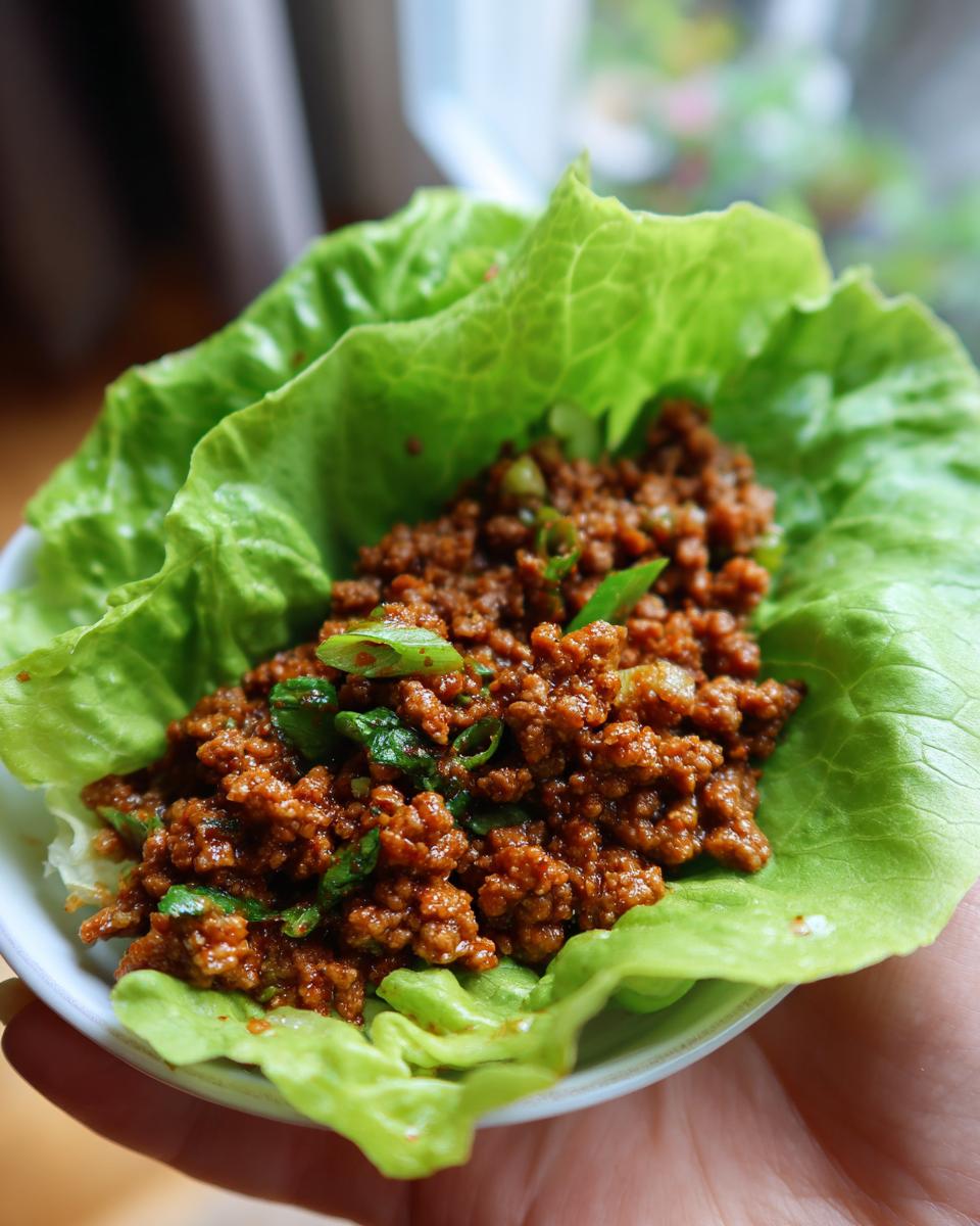 Keto Ground Beef Lettuce Wraps - detail 1