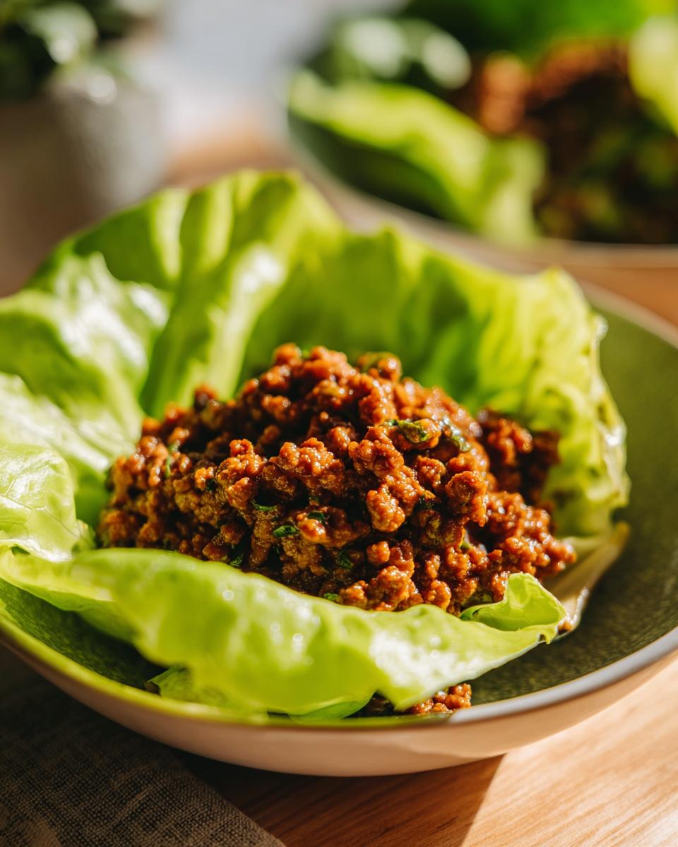 Keto Ground Beef Lettuce Wraps - detail 2