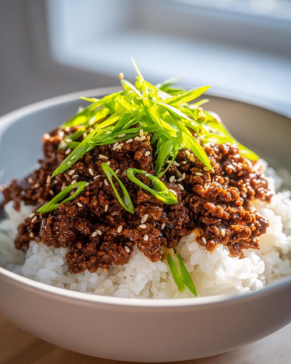 5 Reasons to LOVE This Korean Ground Beef Bowl 4 Korean Ground Beef Bowl - detail 1
