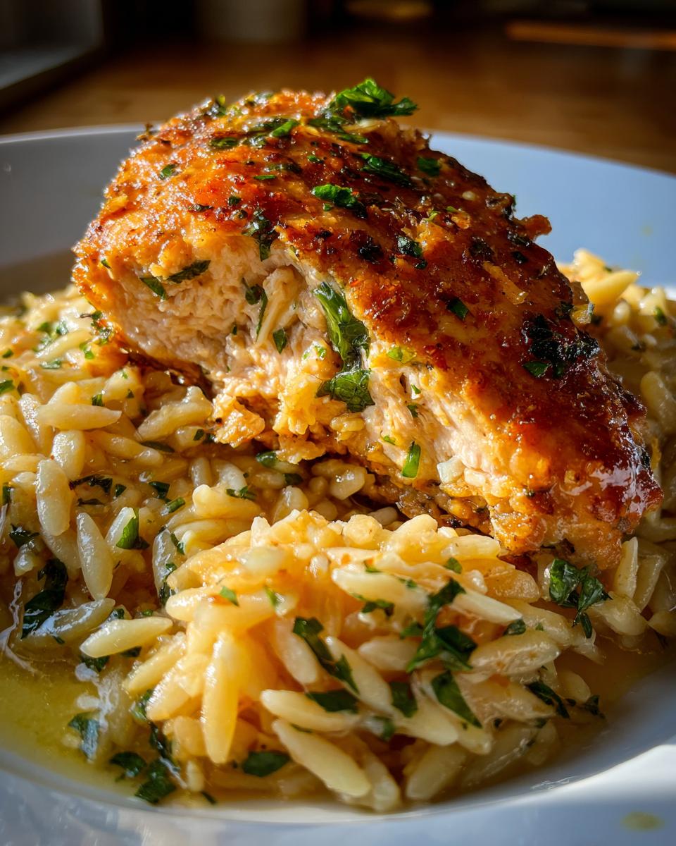Delightful Lemon Garlic Chicken Orzo in 1 Bowl 4 Lemon Garlic Chicken Orzo (Bright & Cozy) - detail 1