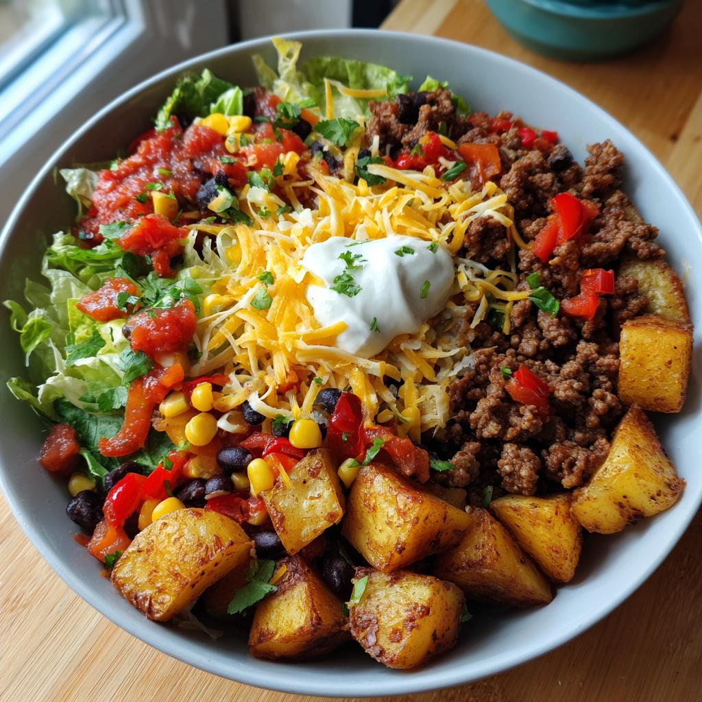 Yum: 1 Loaded Potato Taco Bowl Recipe (And Easy!) 5 Loaded Potato Taco Bowl | Hearty Meal Prep Delight - detail 2