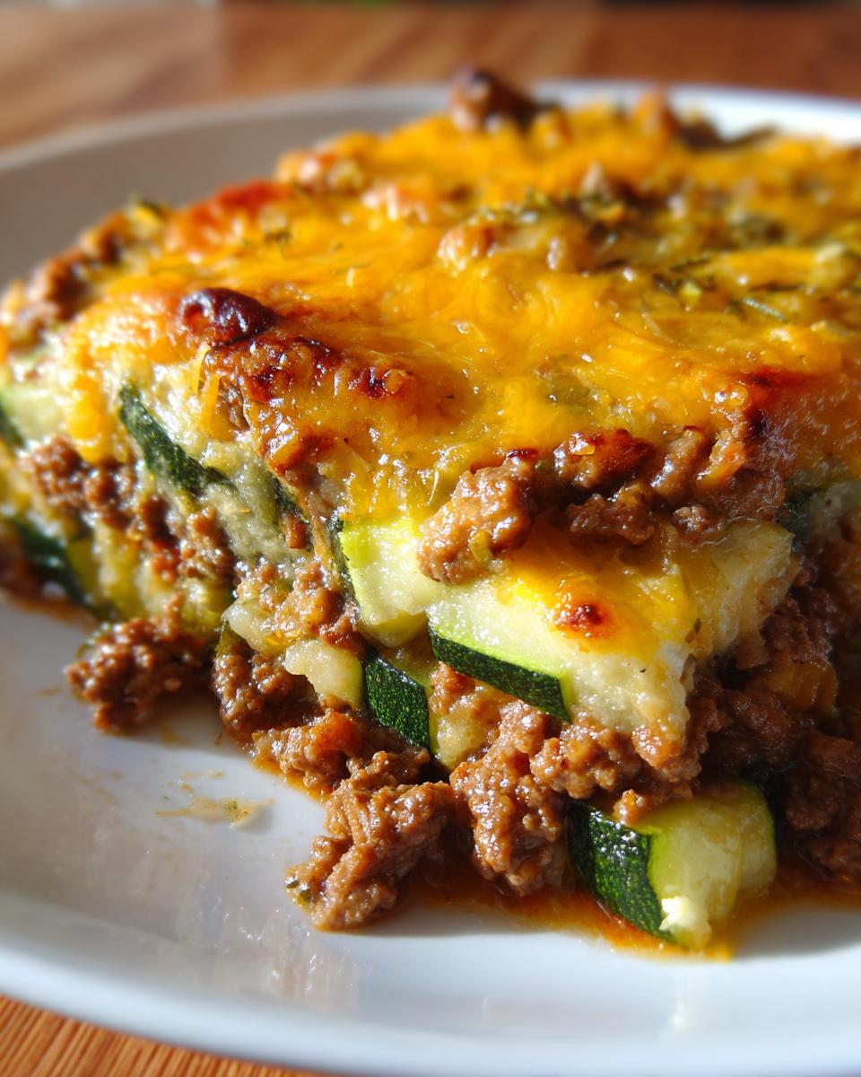 Unbelievably Easy Low-Carb Zucchini Beef Bake Recipe! 4 Low-Carb Zucchini Beef Bake (No Pasta) - detail 1