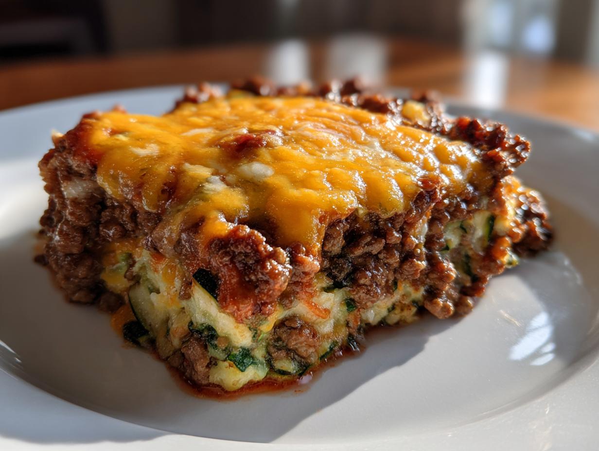 Unbelievably Easy Low-Carb Zucchini Beef Bake Recipe! 5 Low-Carb Zucchini Beef Bake (No Pasta) - detail 2