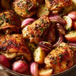 One-Pan Chicken & Potato Bake (No Rice)