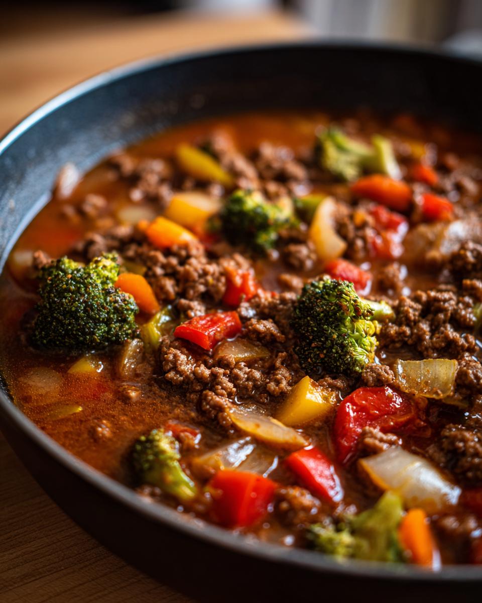 Unbelievable! 1 Pan, 10 Minutes: Keto Beef Dinner 5 One-Pan Keto Ground Beef Dinner - detail 2