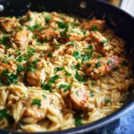 One-Pot Creamy Chicken Orzo Dinner
