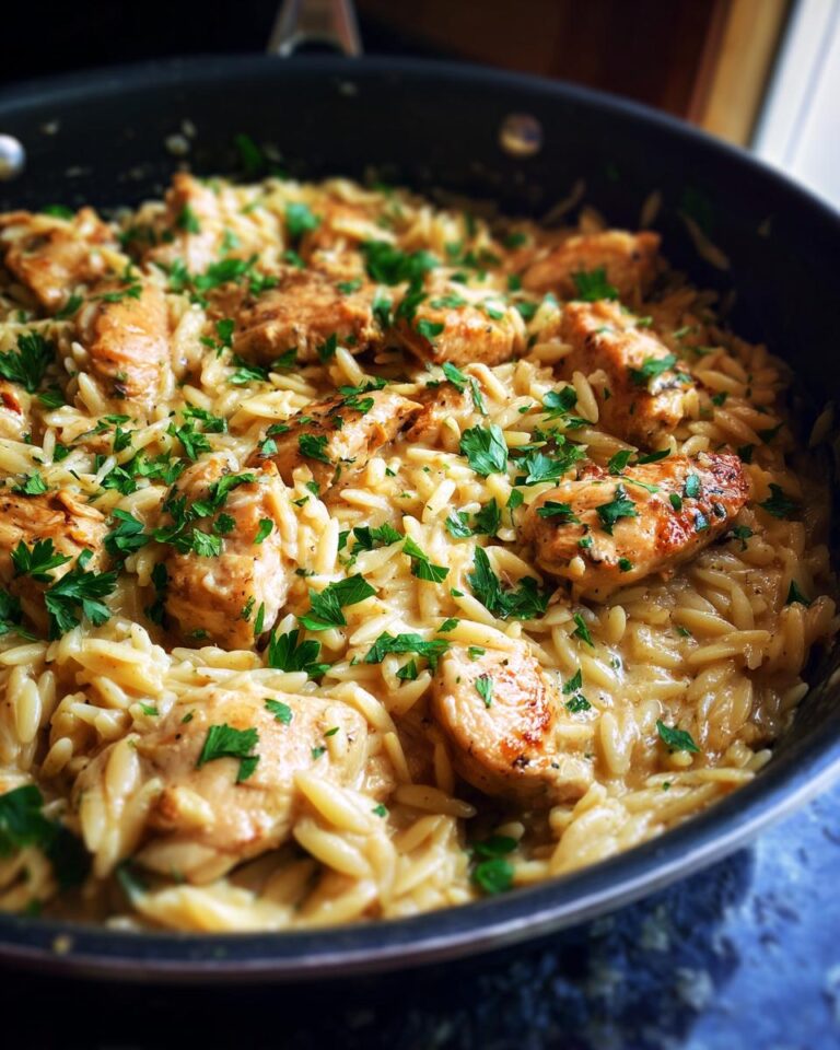 One-Pot Creamy Chicken Orzo Dinner