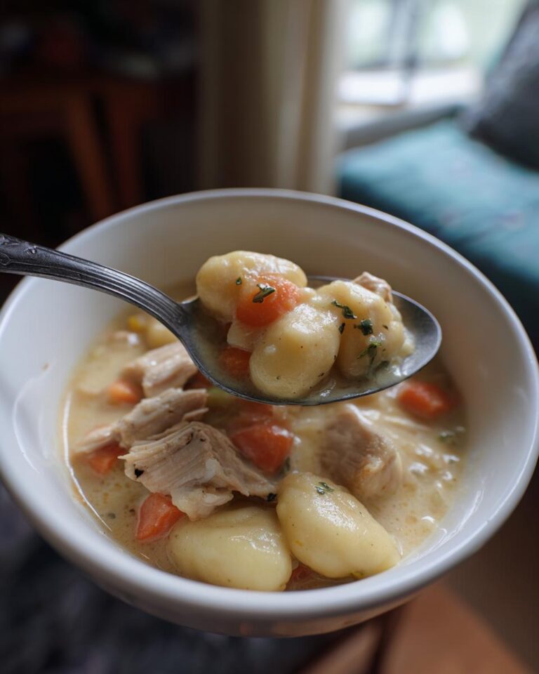 One Pot Gnocchi Chicken Pot Pie