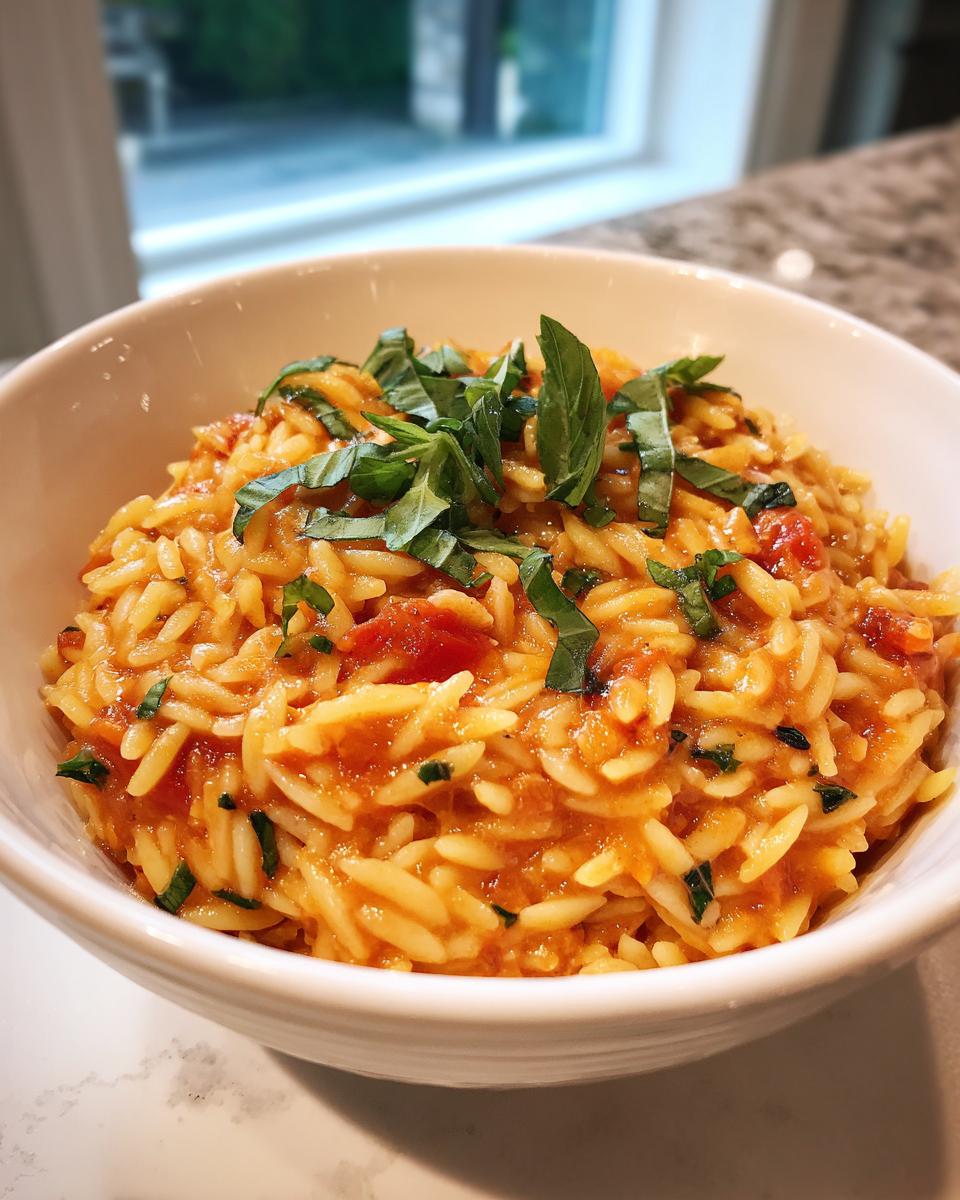 Easy 1-Pot Tomato Basil Orzo (Stovetop): 100% Yummy! 4 One-Pot Tomato Basil Orzo (Stovetop) - detail 1