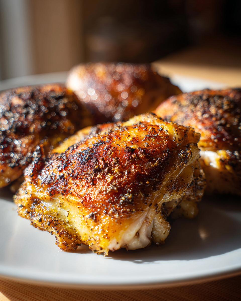 Easy Oven Baked Chicken Thighs: 1 Recipe, So Delicious! 4 Oven Baked Chicken Thighs - detail 1