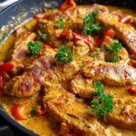 **Paprika Cream Chicken:** 1 Skillet, 40 Minutes of Bliss! 8 Paprika Cream Chicken (One Skillet)