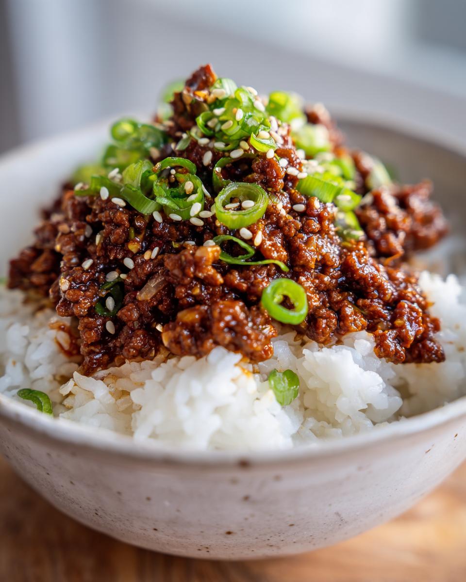 Quick & Easy Korean Ground Beef Bowl: 30-Min Win! 4 Quick & Easy Korean Ground Beef Bowl – Better Than Takeout! - detail 1