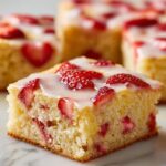 STRAWBERRY LEMON BLONDIES!