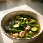 Simple Lemony Chicken Soup with Spring Veggies