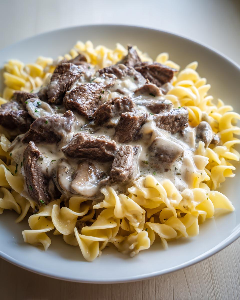 Skillet Beef Stroganoff, No Mushrooms Needed! 4 Skillet Beef Stroganoff (No Mushrooms) - detail 1