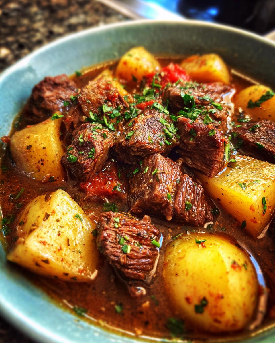 Easy 3-Step Slow Cooker Beef & Potatoes! 4 Slow Cooker Beef & Potatoes (No Casserole) - detail 1