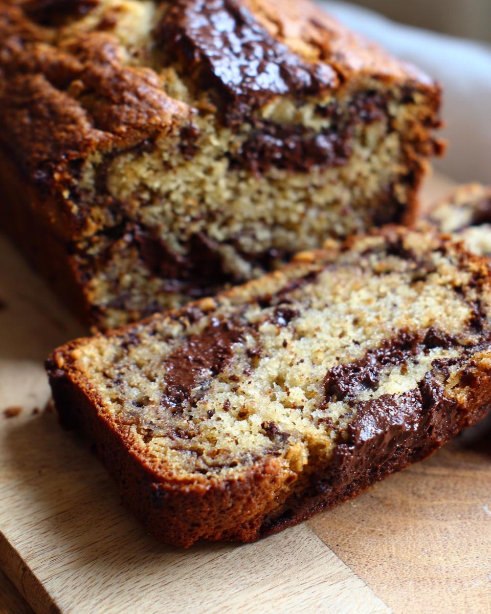 Best Sourdough Bread Ever? 10 Reasons Why! 4 Sourdough Discard Banana Bread with Chocolate Swirls - detail 1