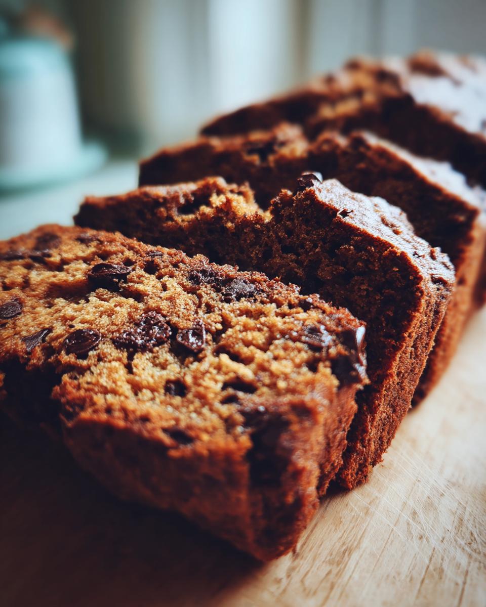 Sourdough Discard Chocolate Loaf Cake - detail 1