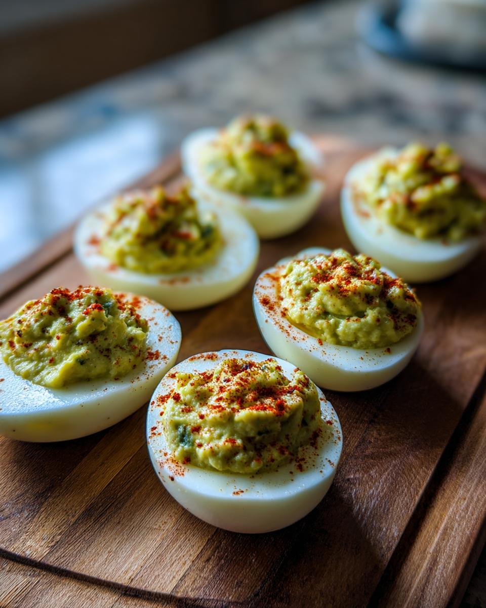 Avocado Deviled Eggs - detail 1