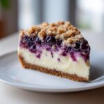 Blueberry Crumble Cheesecake Recipe | Julie Marie Eats