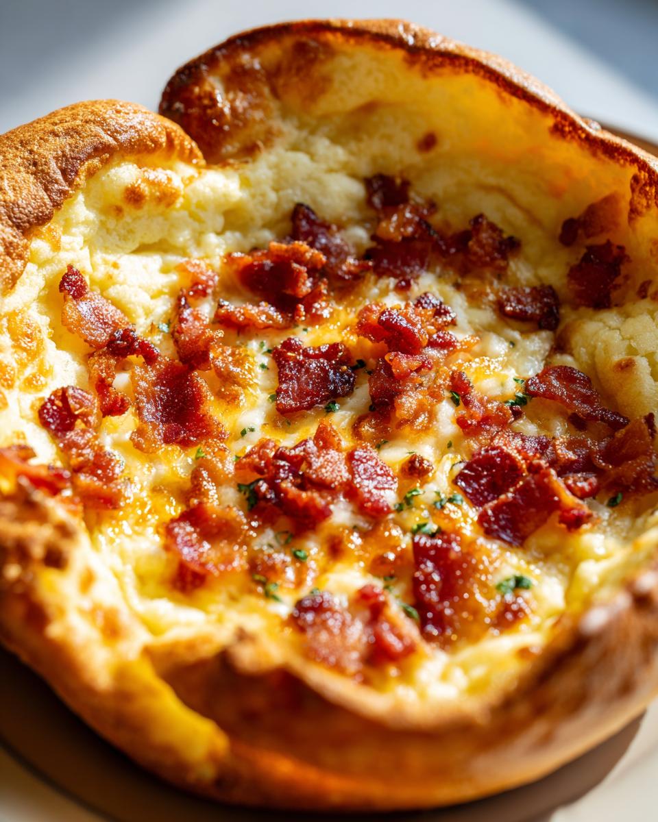 Unbelievable! 1 Cheddar Bacon Dutch Baby Recipe!