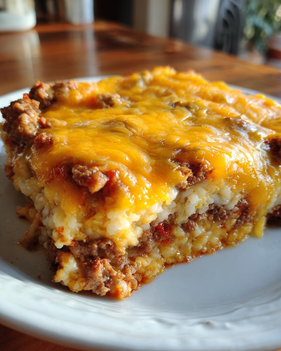 Unbelievable! 1-Hour Cheesy Ground Beef and Rice Casserole 4 Cheesy Ground Beef and Rice Casserole - detail 1