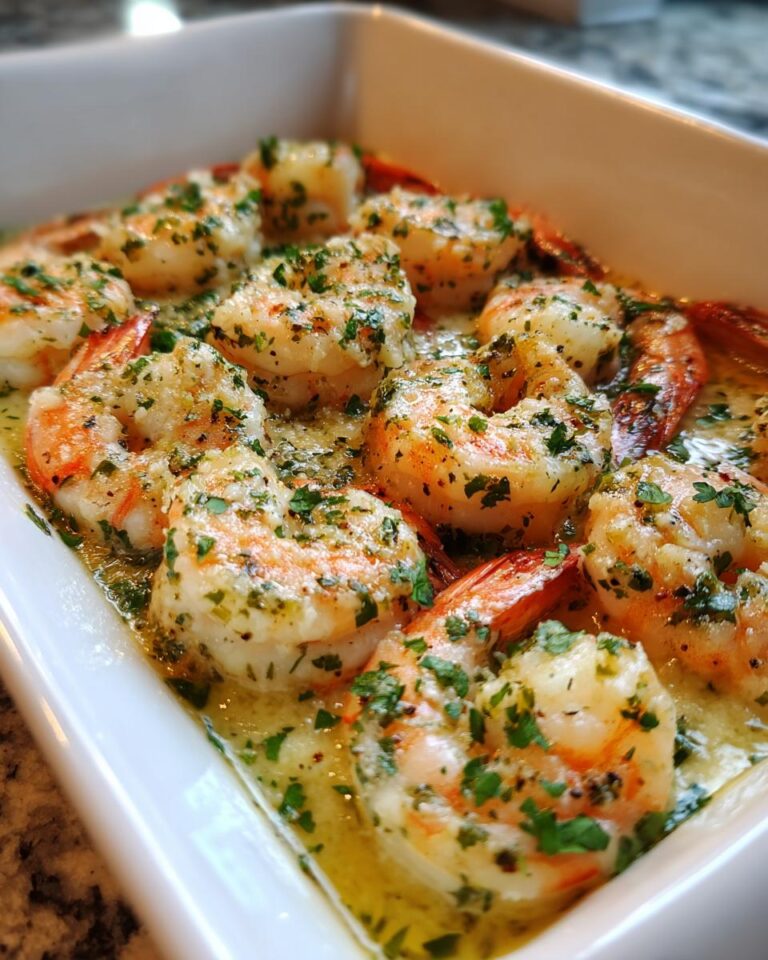 Cheesy, buttery, garlicky shrimp that disappears in seconds
