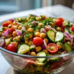 Chickpea Pasta Salad with Creamy Tahini Dressing