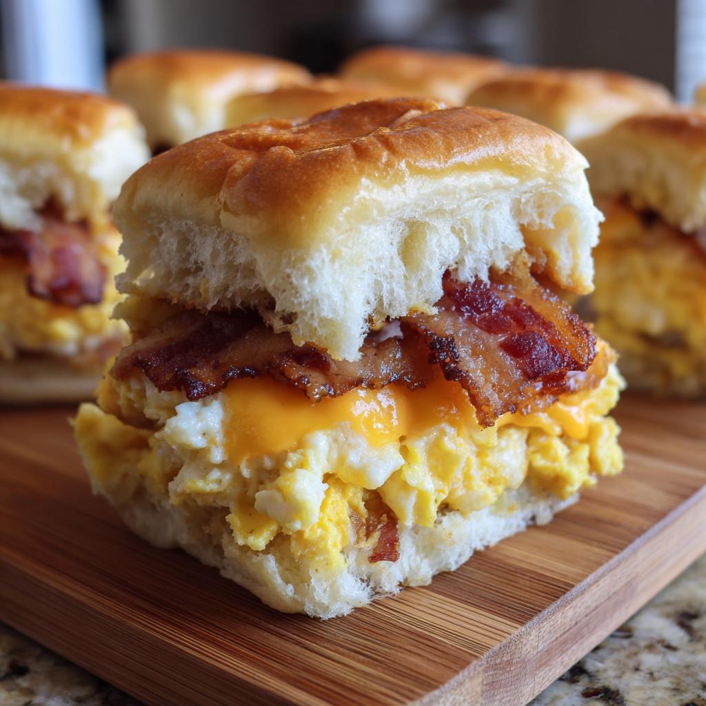 **Crack Breakfast Sliders (Bacon): 1 Recipe, Infinite Yum!** 4 Crack Breakfast Sliders (Bacon Egg & Cheese) - Plain Chicken - detail 1