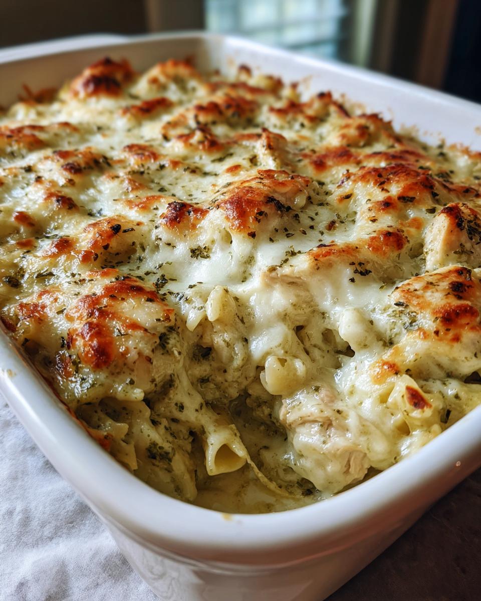 Creamy Pesto Chicken Pasta Bake | Easy Recipe - detail 1