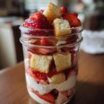 Easy Strawberry Shortcake Trifles | Stephanies Sweet Treats |Stephanie R | Recipe | Mason jar desser