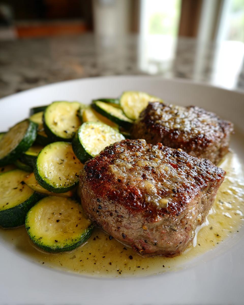 Delicious 25-Min. Effortless Garlic Butter Steak & Zucchini Delight! 4 Effortless Garlic Butter Steak & Zucchini Delight - detail 1