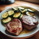 Effortless Garlic Butter Steak & Zucchini Delight