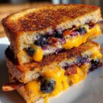 Gourmet Blueberry Grilled Cheese