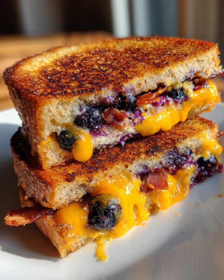 Gourmet Blueberry Grilled Cheese