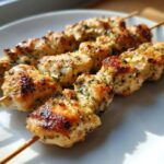 Grilled Ranch Garlic Parmesan Chicken Skewers – A Flavor Explosion!