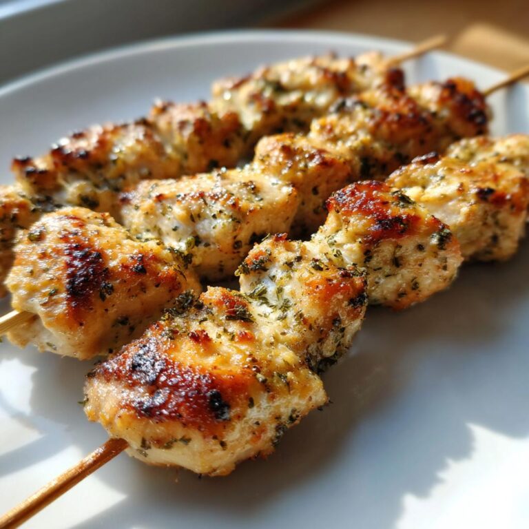 Grilled Ranch Garlic Parmesan Chicken Skewers – A Flavor Explosion!