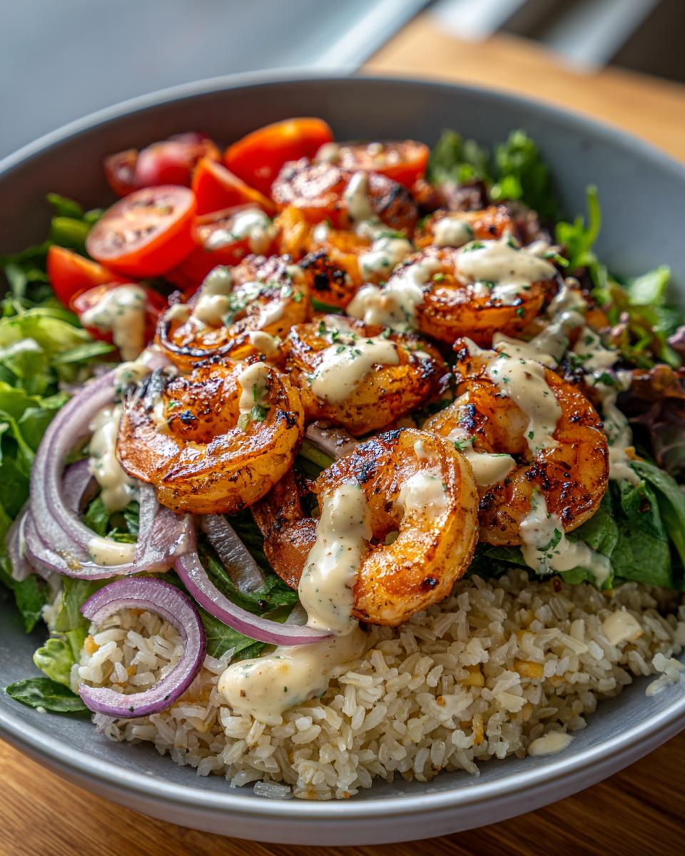 Delicious Grilled Shrimp Bowl Recipe in 30 Mins 5 Grilled Shrimp Bowl Recipe with Creamy Garlic Sauce and Seafood Dishes - detail 2