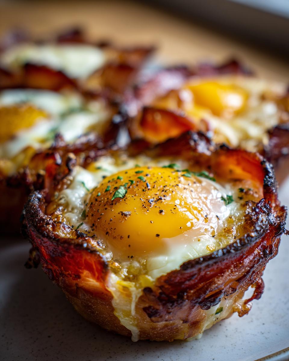 4 Easy Ham, Cheese & Egg Cups—Delicious! 5 Ham, Cheese, & Egg Cups - Healthy Low Carb Breakfast Recipe! - detail 2