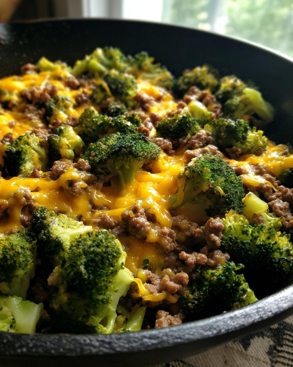 Keto Hamburger Broccoli Skillet: 4 Easy Steps To Go! 4 Keto Hamburger Broccoli Skillet - detail 1