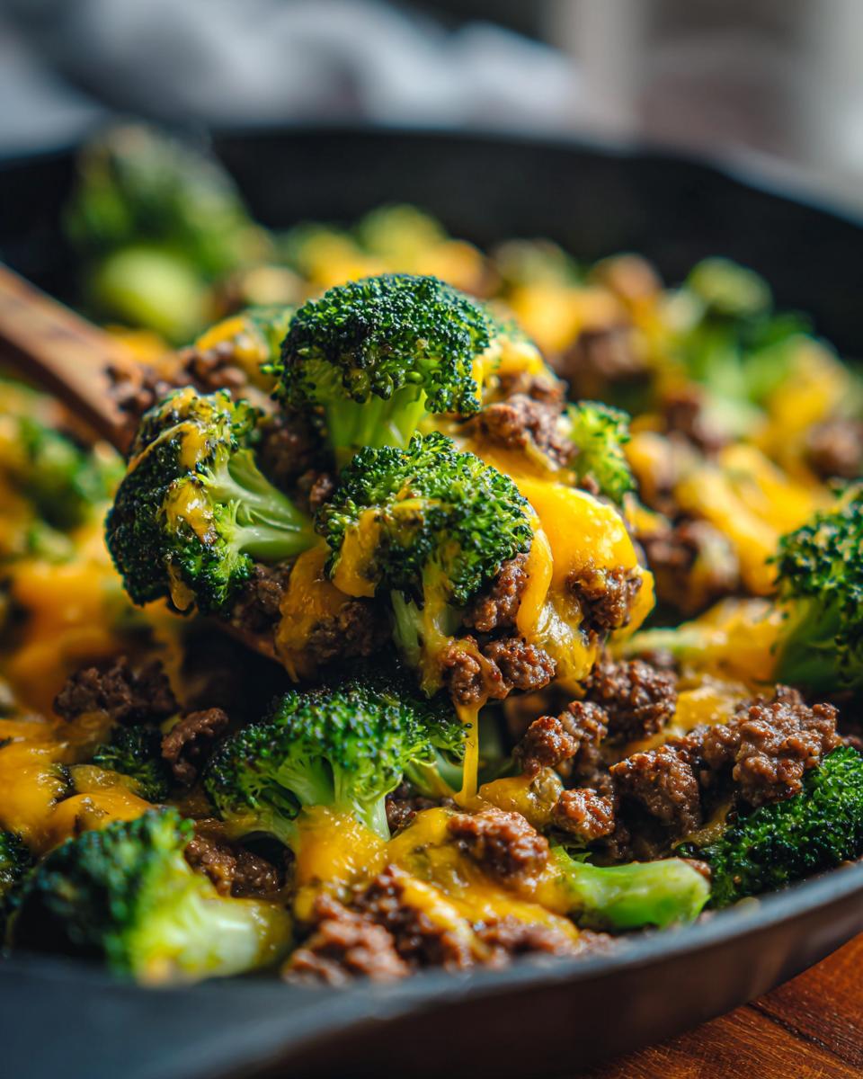 Keto Hamburger Broccoli Skillet: 4 Easy Steps To Go! 5 Keto Hamburger Broccoli Skillet - detail 2