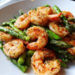 Amazing! Lemon Garlic Shrimp & Asparagus (20-Minutes) 5 Lemon Garlic Shrimp and Asparagus (20-Minutes)