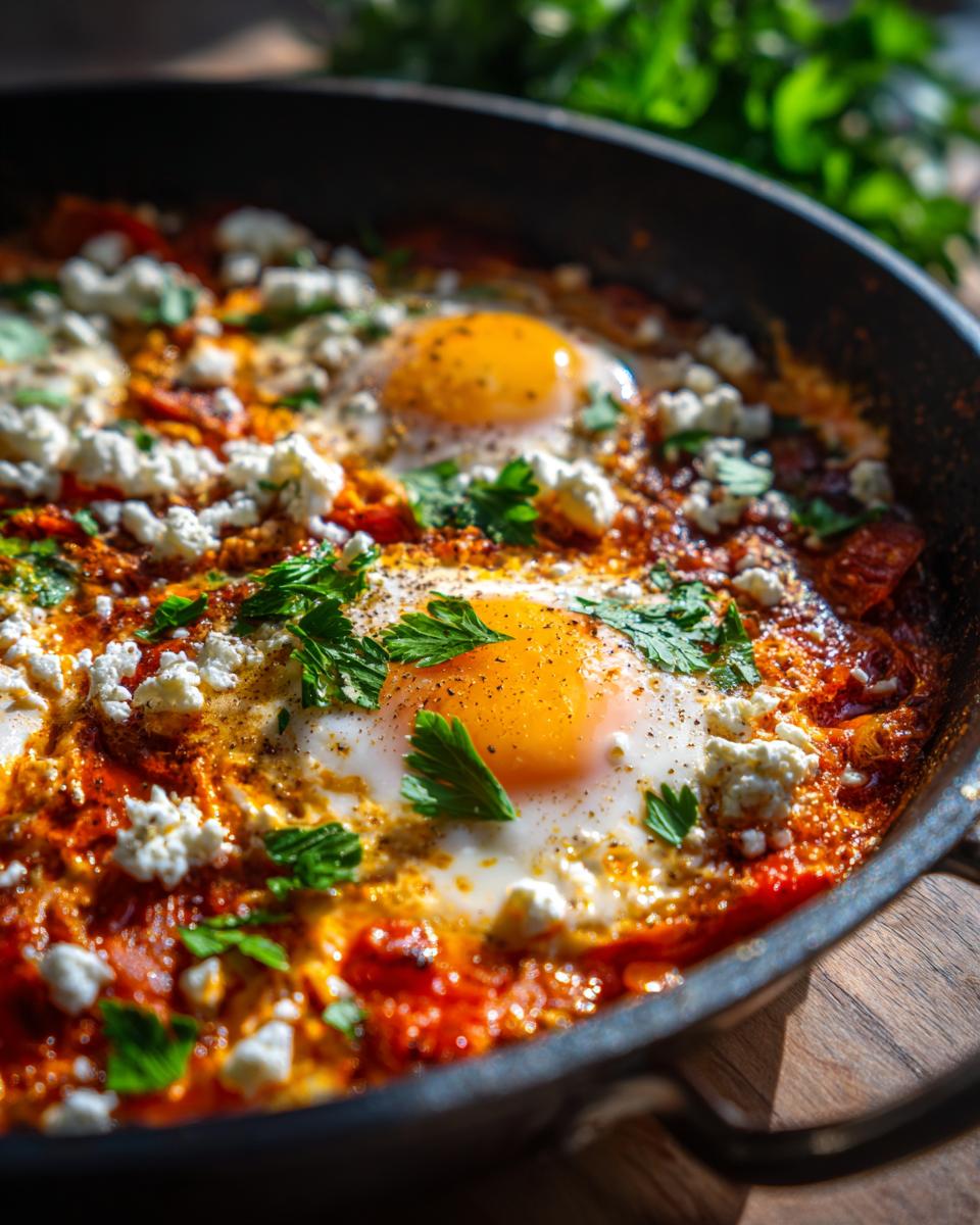 Unbelievable: 15-Min Mediterranean Baked Feta Eggs! 4 Mediterranean Baked Feta Eggs - detail 1