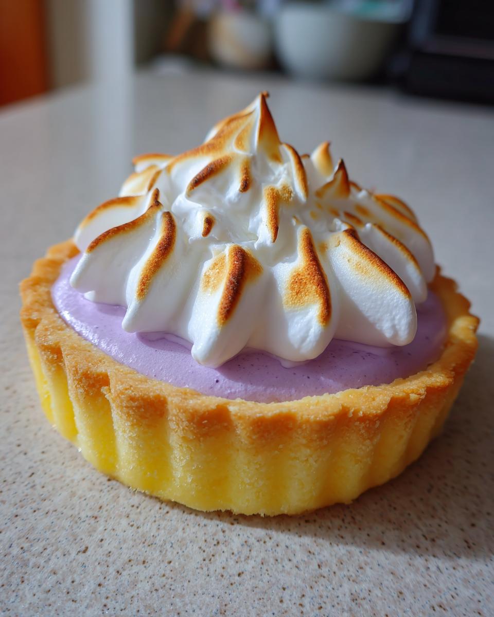 Unforgettable: 12 Mini Lemon Tarts With Lilac Meringue 4 Mini Lemon Tart with Lilac Meringue - detail 1