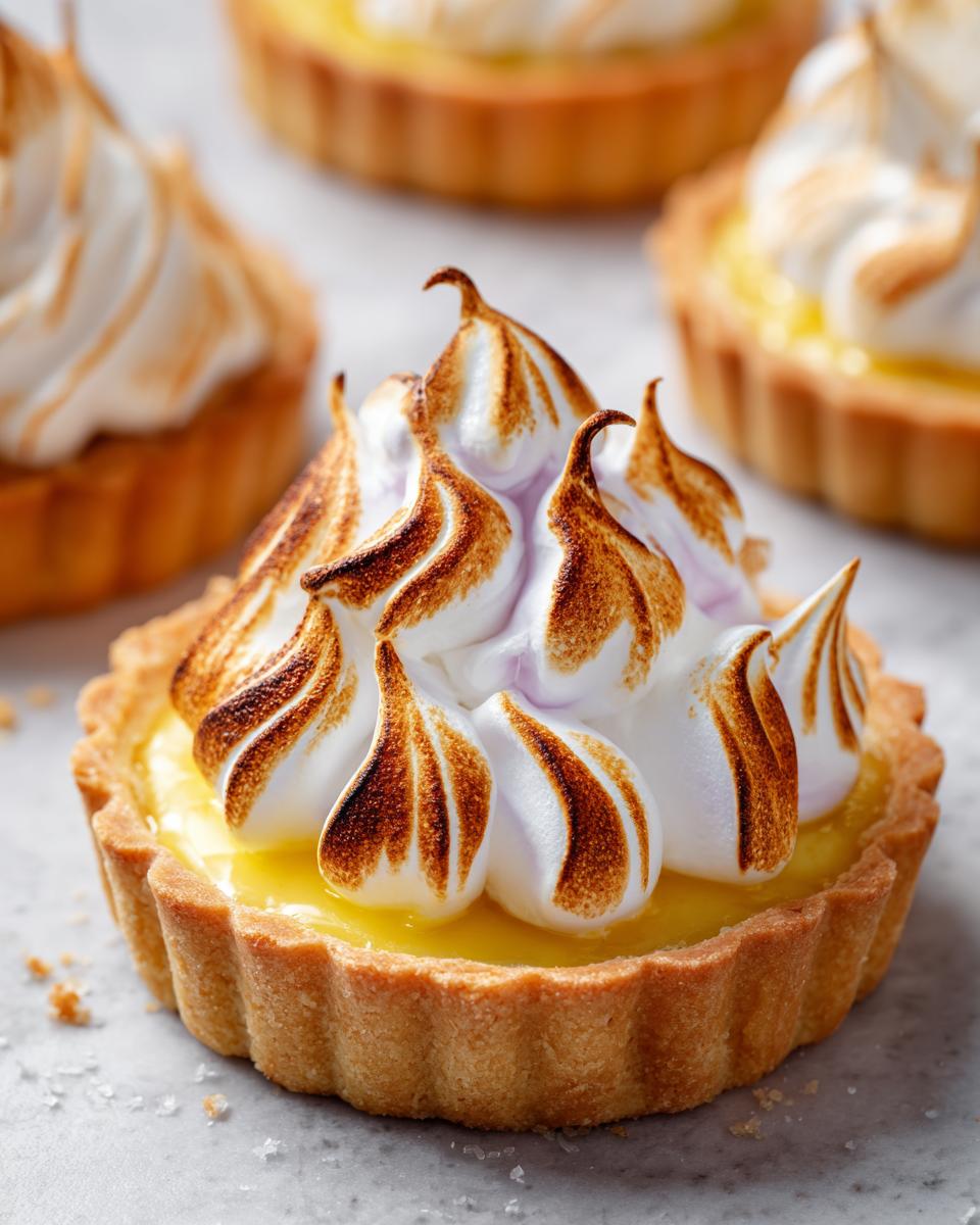 Unforgettable: 12 Mini Lemon Tarts With Lilac Meringue 5 Mini Lemon Tart with Lilac Meringue - detail 2
