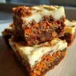 Amazing! 1 Carrot Cake Bar Recipe You'll Love! 6 Moist Carrot Cake Bars with Cheesecake Swirl - Perfect Easter Dessert