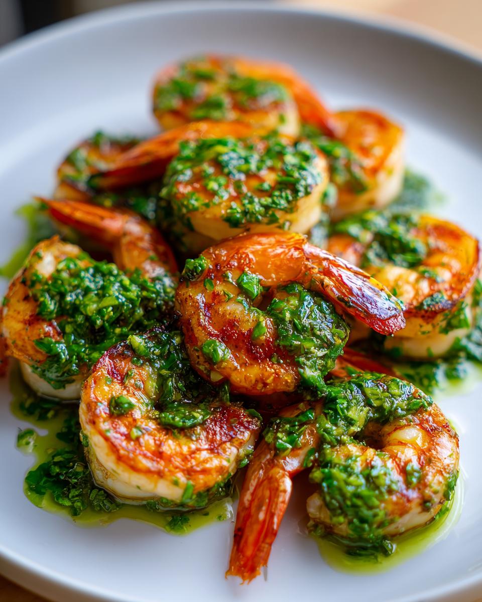 1 Potent 20-Min Pan Seared Chimichurri Shrimp Recipe! 5 Pan Seared Chimichurri Shrimp - The Epicurean Mouse - detail 2