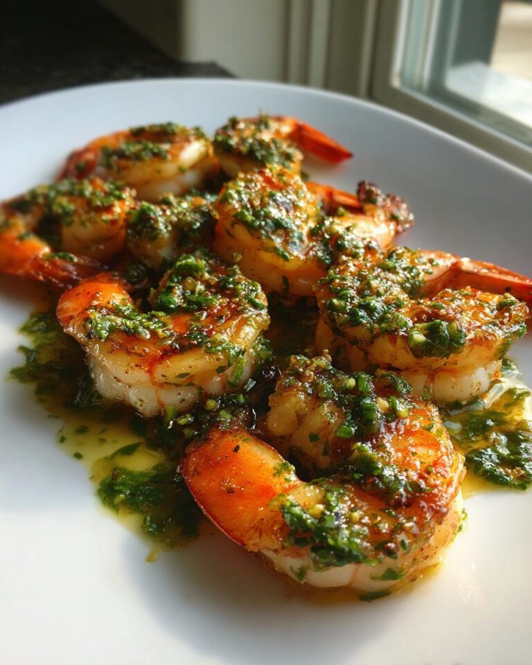 Pan Seared Chimichurri Shrimp - The Epicurean Mouse